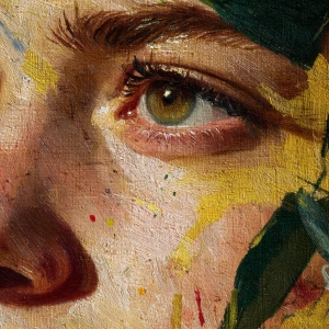 Close up of Marija Bergam
