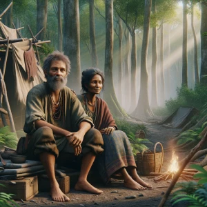 Him and his wife live in forest as a beggar