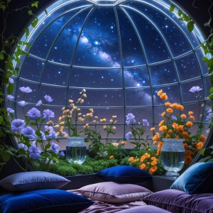 In the Floraglass Observatory, a stunning dome of flawless glass...