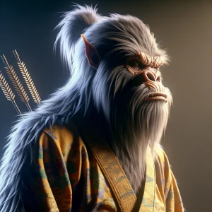 Generate a highly realistic image of a sasquatch that looks more...