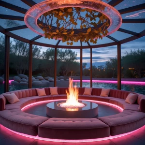 You find yourself in a sunken lounge known as The Roselight Pit,...