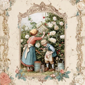 Print-ready junk journal page, A4 portrait full-bleed (≈2480×350...