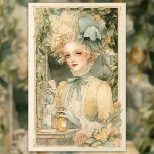 Print-ready junk journal page, A4 portrait full-bleed (≈2480×350...