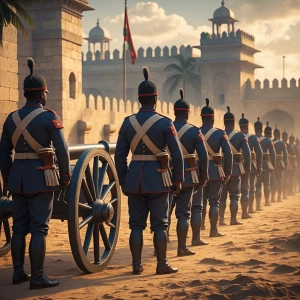 Zanzibar soldiers preparing – “2,800 Zanzibar soldiers with cann...